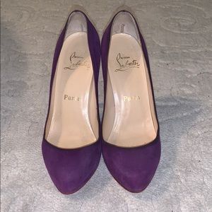 COPY - Christian Louboutin Purple Suede Heels 😍💜